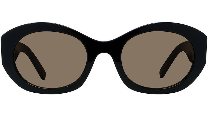 4G Black Oval Sunglasses