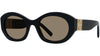 4G Black Oval Sunglasses