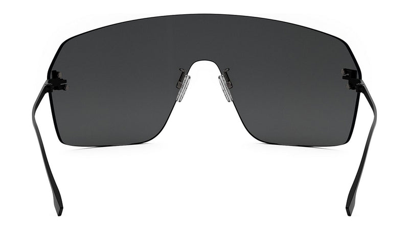 Fendi First Crystal Black Rectangular Sunglasses