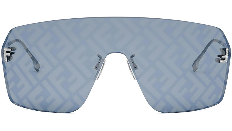 Fendi First Palladium Rectangular Sunglasses