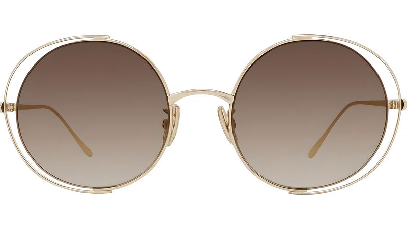 Signature Gold Round Sunglasses