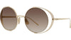 Signature Gold Round Sunglasses