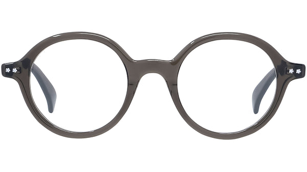 Boke Flower Grey Round Eyeglasses