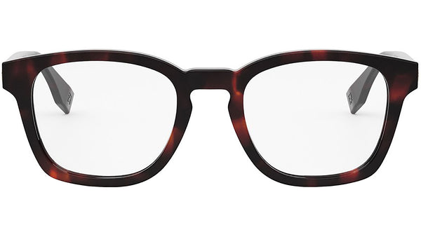 Fendi Essential Havana Square Eyeglasses