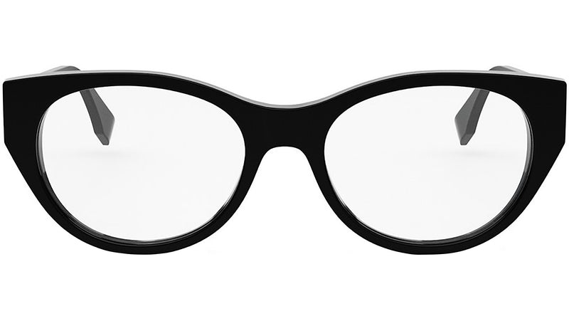 FF Diamond Black Oval Eyeglasses