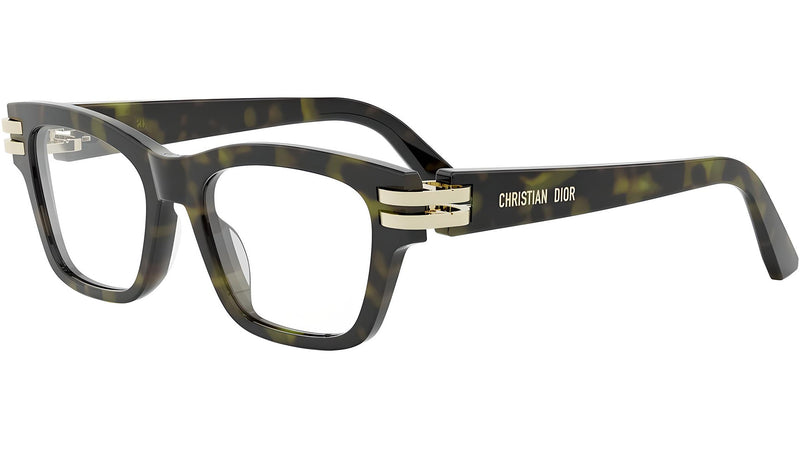 CDiorO S2I Havana Rectangular Eyeglasses