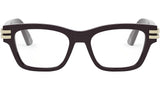 CDiorO S2I Red Rectangular Eyeglasses