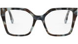 Fendi Way Havana Geometric Eyeglasses