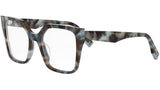 Fendi Way Havana Geometric Eyeglasses