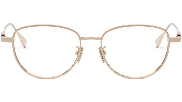 Baguette Rose Gold Geometric Eyeglasses