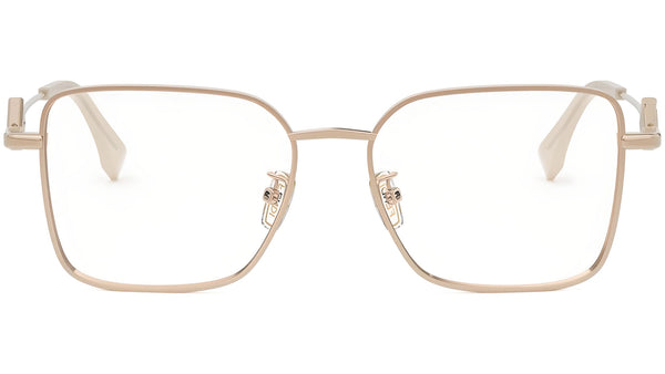 FF Diamonds Rose Gold Geometric Eyeglasses