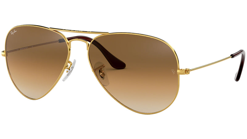 Aviator Gradient RB3025 001/51 Gold Brown