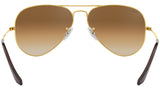 Aviator Gradient RB3025 001/51 Gold Brown