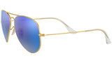 Aviator Flash Lenses RB3025 112/17 Matte Gold Blue