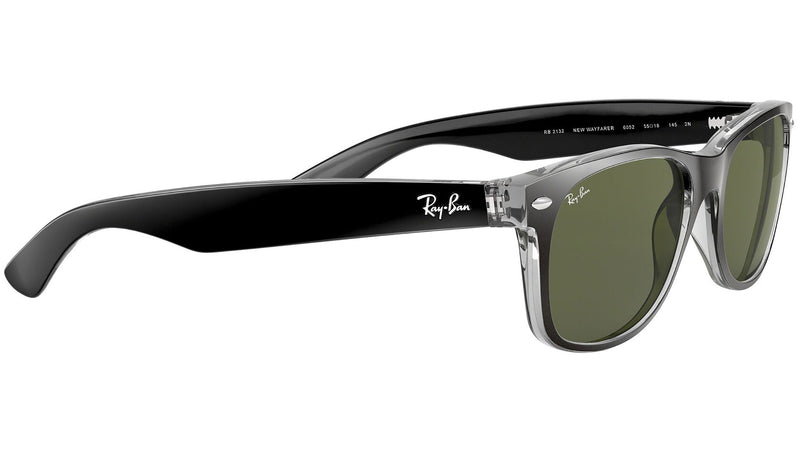 New Wayfarer Color Mix RB2132 black on transparent