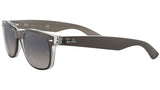 New Wayfarer Color Mix RB2132 gunmetal on transparent