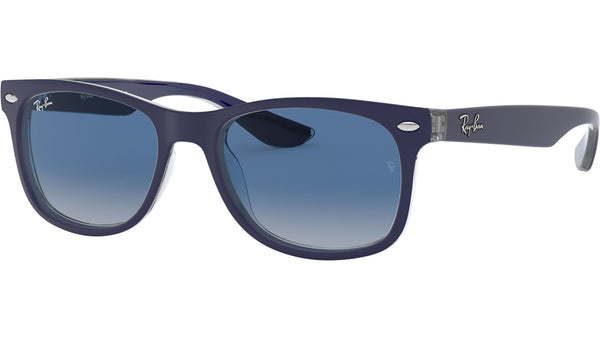 New Wayfarer RJ9052S 70234L matte blue on transparent