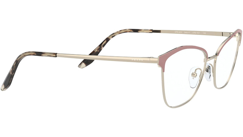 PR 62XV 07B1O1 matte pink and pale gold