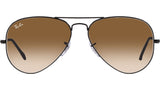 Aviator Gradient RB3025 002/51 Black Brown