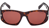 Cyrille-02 FT0987 52S Dark Havana Bordeaux