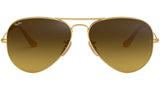 Aviator Gradient RB3025 112/85 Gold Brown