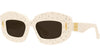 Anagram White Rectangular Sunglasses